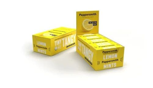 Peppersmith 100% Xylitol SICILIAN LEMON Flavour Mint Pocket Packs, (Pack of 12)
