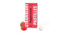 Peppersmith 100% Xylitol STRAWBERRY XYLITOL PASTILLES Pocket Packs, (Pack of 12)