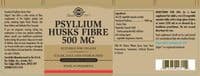 Solgar Psyllium Husks Fiber 500 mg Pack of 200 Vegicaps