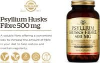 Solgar Psyllium Husks Fiber 500 mg Pack of 200 Vegicaps