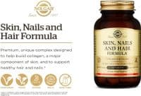 Solgar Skin, Nails and Hair, Improved MSM Formula - To help build collagen - With Vitamin C - Vegan