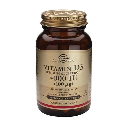 Solgar Vitamin D3 4000 IU - Pack of 120
