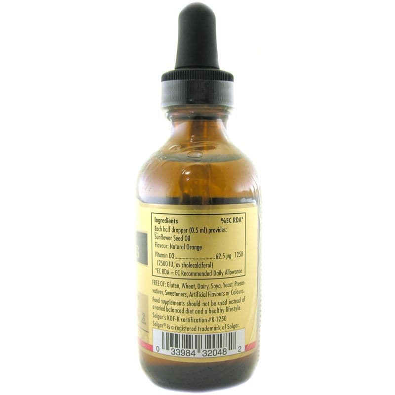 Solgar Vitamin D3 Liquid 2500 IU 59 Ml