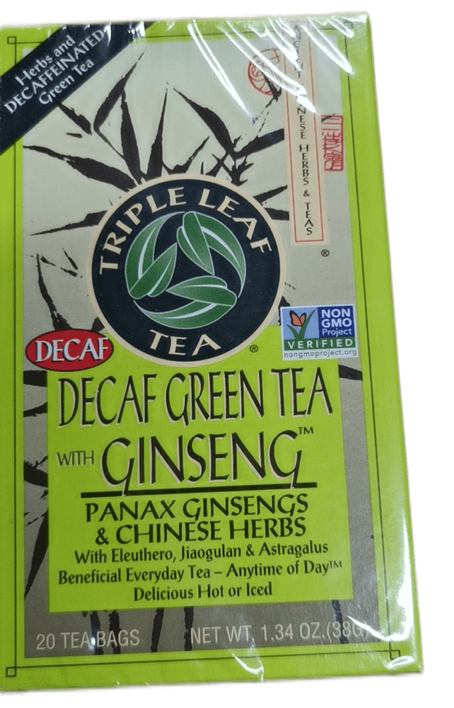 Triple Leaf Decaf green tea with Ginseng