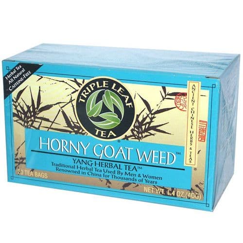 Triple Leaf Tea Herbal Horny Goat Weed Epimedium Tea Drink Yang Tea
