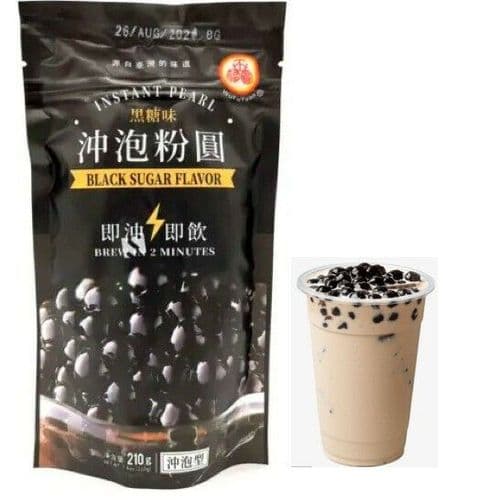 Wufuyuan Black Sugar Tapioca Instant Pearl 210g Brew In 2 Minutes Super Fast