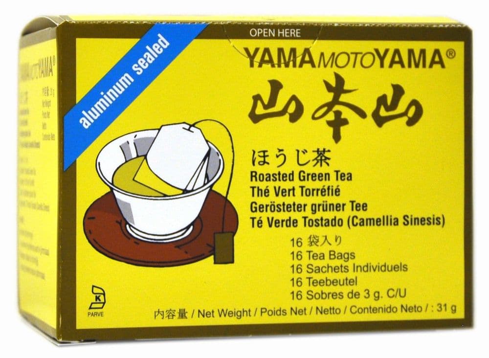 YamaMotoYama Aluminium Sealed Hojicha Roasted Green Tea 48g 16 teabags