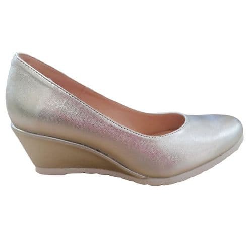 Jose Saenz 5000 Silver Wedge Shoe