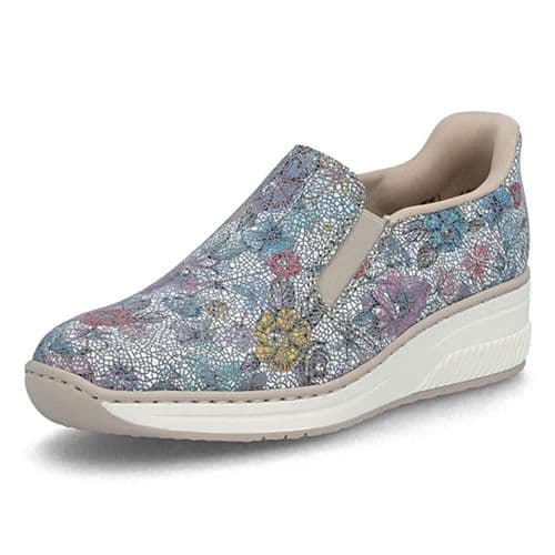 Rieker 48761-91 Wedge Shoe Blue