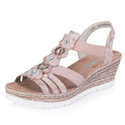 Rieker 619B2 Wedge Sandal