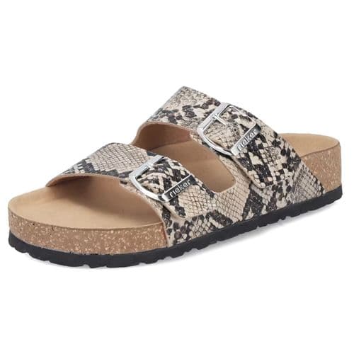 Rieker V6391 Double Strap Mule