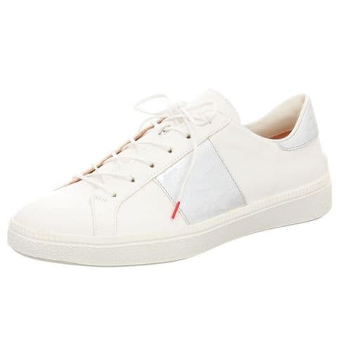 Think 3-001090 White/Silver Leather Sneaker