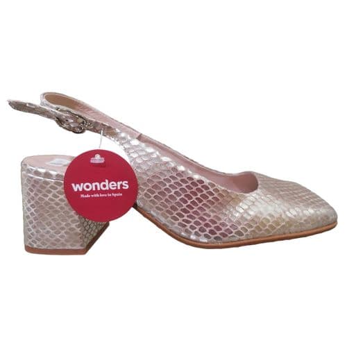 Wonders H6801 Block Heel Slingback
