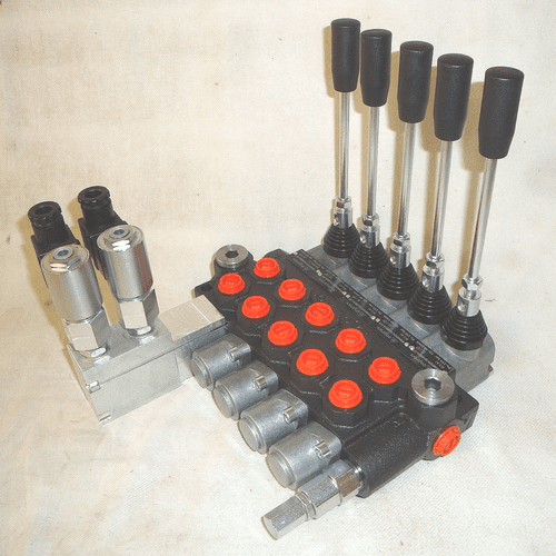 5 Lever Valve For Tilt Slide Recovery Truck ( On Lever 5 Pneumatic/24v) (CAP)