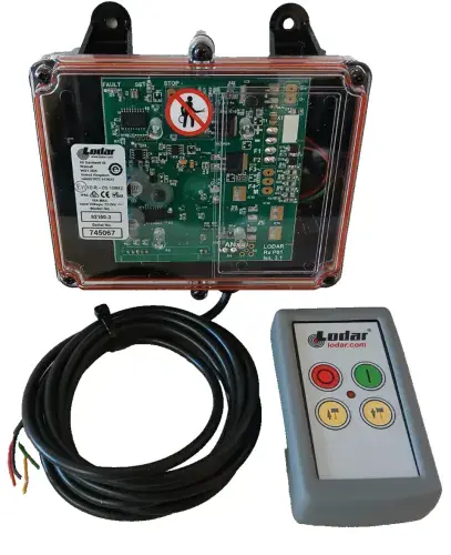 Lodar 2 Function Wireless Remote Control for Winch 92100-3 ** WINCH IMAGES ON HANDSET**