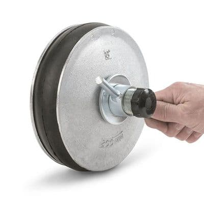 200mm / 8 Inch Expanding Aluminium Pipe Stopper - Pack of 4