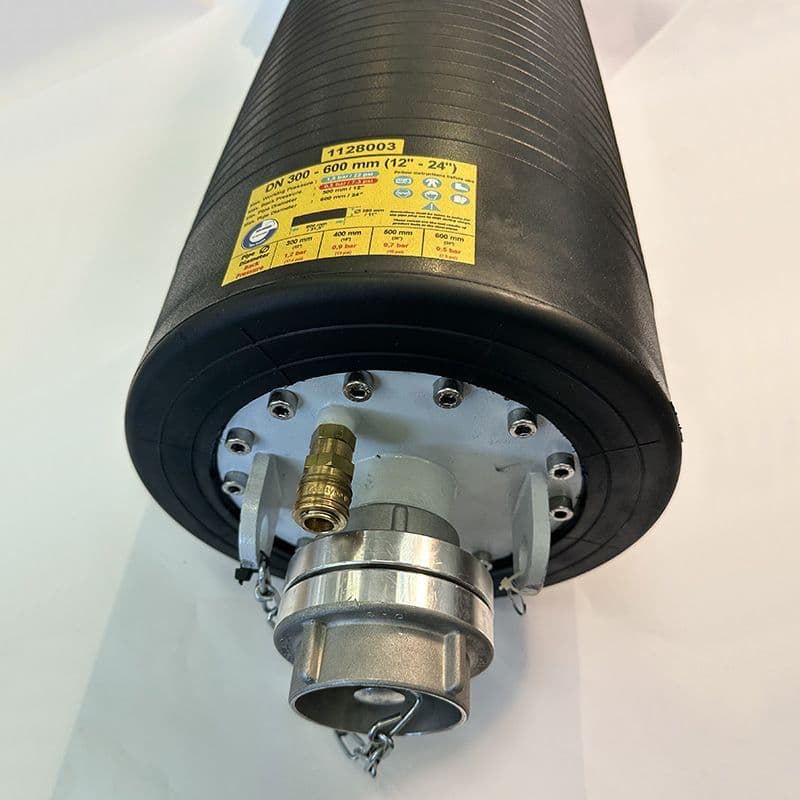 300-600mm / 12-24 Inch Flexible Test Inflatable Pipe Stopper - 1 5 Bar