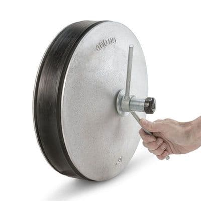 400mm / 16 Inch Expanding Aluminium Pipe Stopper - Pack of 2