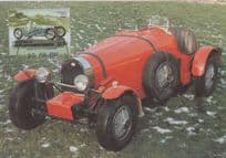 1034 Bugati Classic Car First Day Cover Postcard