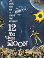 12 To The Moon Space Travel Sci Fi Cult Astronaut Movie Postcard