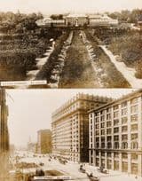12th Street Shaws Garden St Louis USA 2x Old B&W Real Photo Postcard s