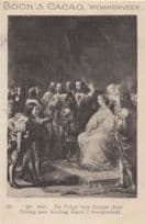 1641 Prins Von Oranje Koning Karol I Dutch Old Trade Card