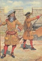 1667 Duke Of York Albany's Marine Regiment At Harwich Postcard