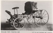 1698 Post Phaeton Stage Coach Nottingham PB Transport RPC Postcard