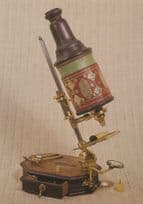 1700s Antique Microscope Postcard