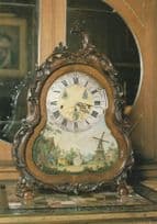 1730 Dutch Windmill Antique Clock South Queensferry Scotland Postcard