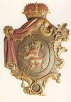 1750 Hessen Posthausschild German Post Office Sign Postcard