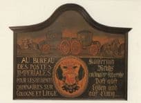 1750 Thund Und Taxis Aachen German Postal Sign Postcard