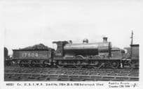 17804 Old Train 2-6-0 at Balornock Shed in 1928 Pamlin Prints Railway RPC Postcard