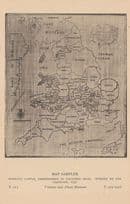 1792 Antique Embroidered Map Of Britain V&A Museum Old Postcard