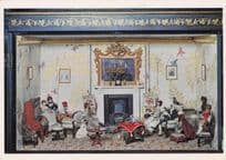 1835 Dolls House Victorian Drawing Room London Museum Postcard
