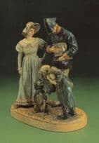1840 Berliner Brieftrager Old German Postman China Statue Postcard