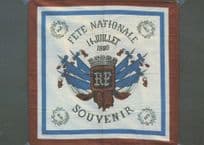 1880 French Revolution National Victorian Fete Flag Sign Postcard