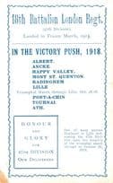 18th Battalion London Irish Regiment 1918 Victory Push WW1 Dead Soldiers Postcard