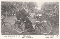 1907 Pam 300CC 2 Speed All Chain Drive Bicycle Postcard