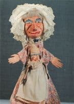 1910 Antique Punch & Judy Show Glove Puppet Theatre Rare Postcard
