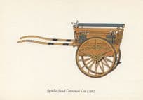 1910 Spindle Sided Governess Car 1970s Postcard