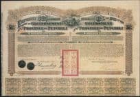 1913 Province Petchill Bond Chinese Share Certificate Postcard