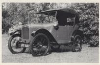 1922 Austin 7 Tourer Old Card Postcard