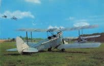 1925 De Havilland DH60 Moth Plane 1970s Military Postcard