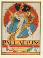 1927 London Palladium Variety Show Theatre Programme Postcard