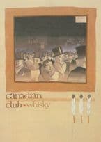1928 Canadian Club Whisky Advertisement Postcard