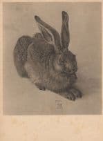 1928 German Rabbit Antique Postcard