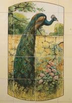 1928 Peacock Tile Panel Maw & Company Ironbridge Museum Postcard