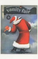 1930s Santa Claus Christmas Hitchhiker USA Comic Magazine POstcard