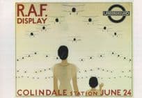 1933 RAF Display London Tube Colindale Station Poster Postcard